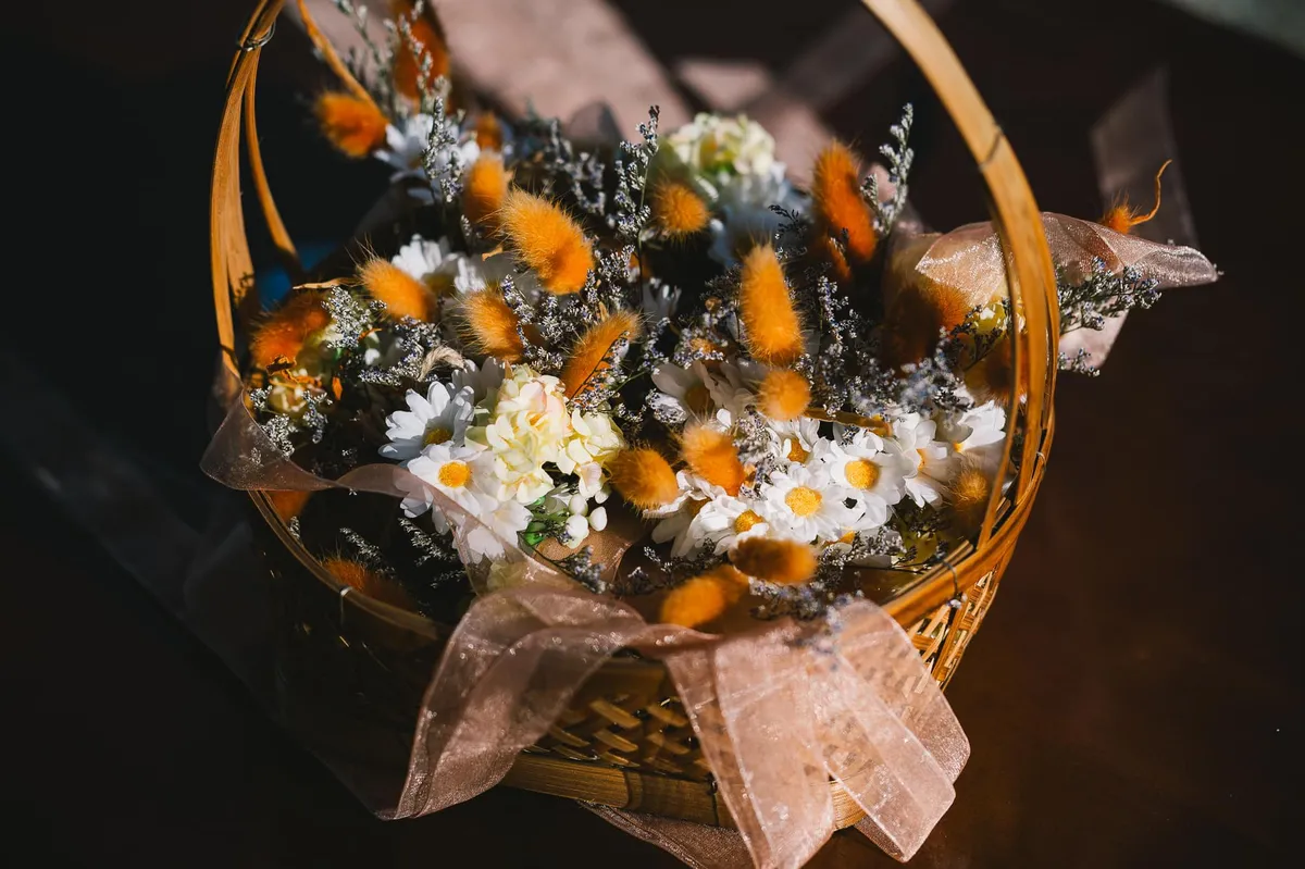 กระเช้าดอกไม้ 